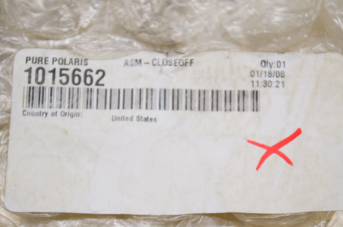 OEM Polaris 1015662 Close-Off Assembly NOS