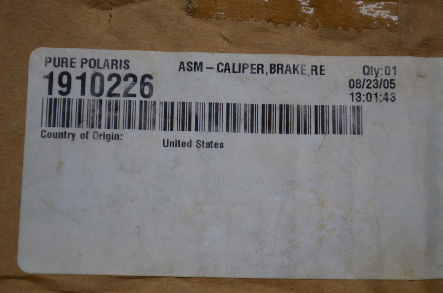 New OEM Polaris Rear Brake Caliper Assembly NOS