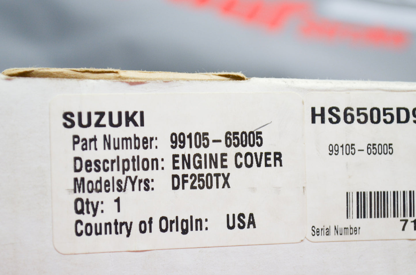 New OEM Suzuki DF250TX Engine Cover NOS