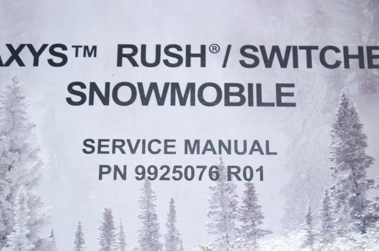 OEM Polaris 2015 AXYS Rush/Switchback Service Manual