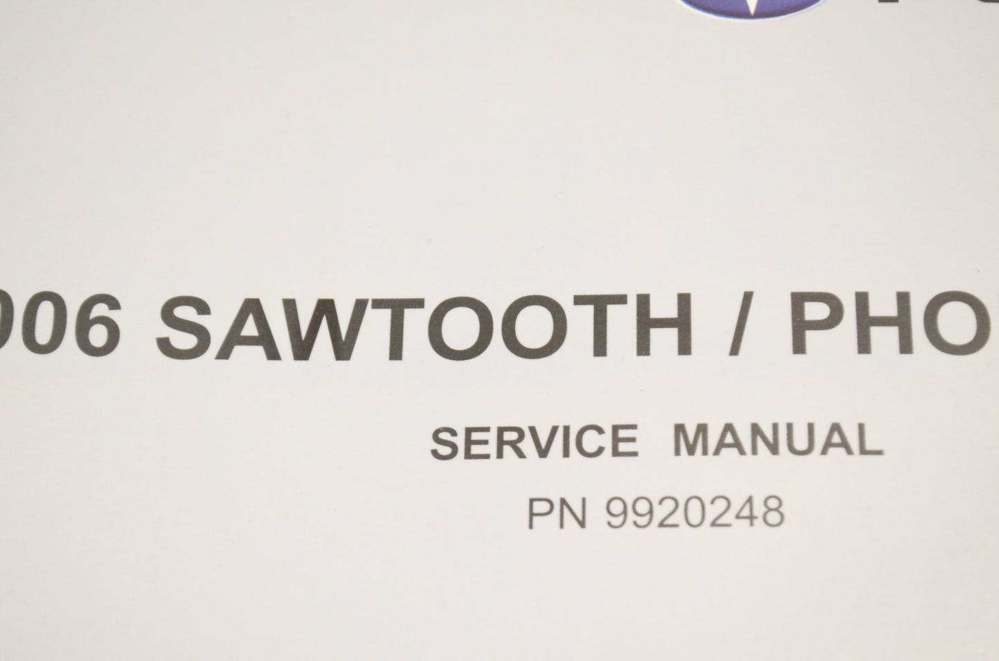 OEM Polaris 9920248 Service Manual 06 Sawtooth 200 NOS
