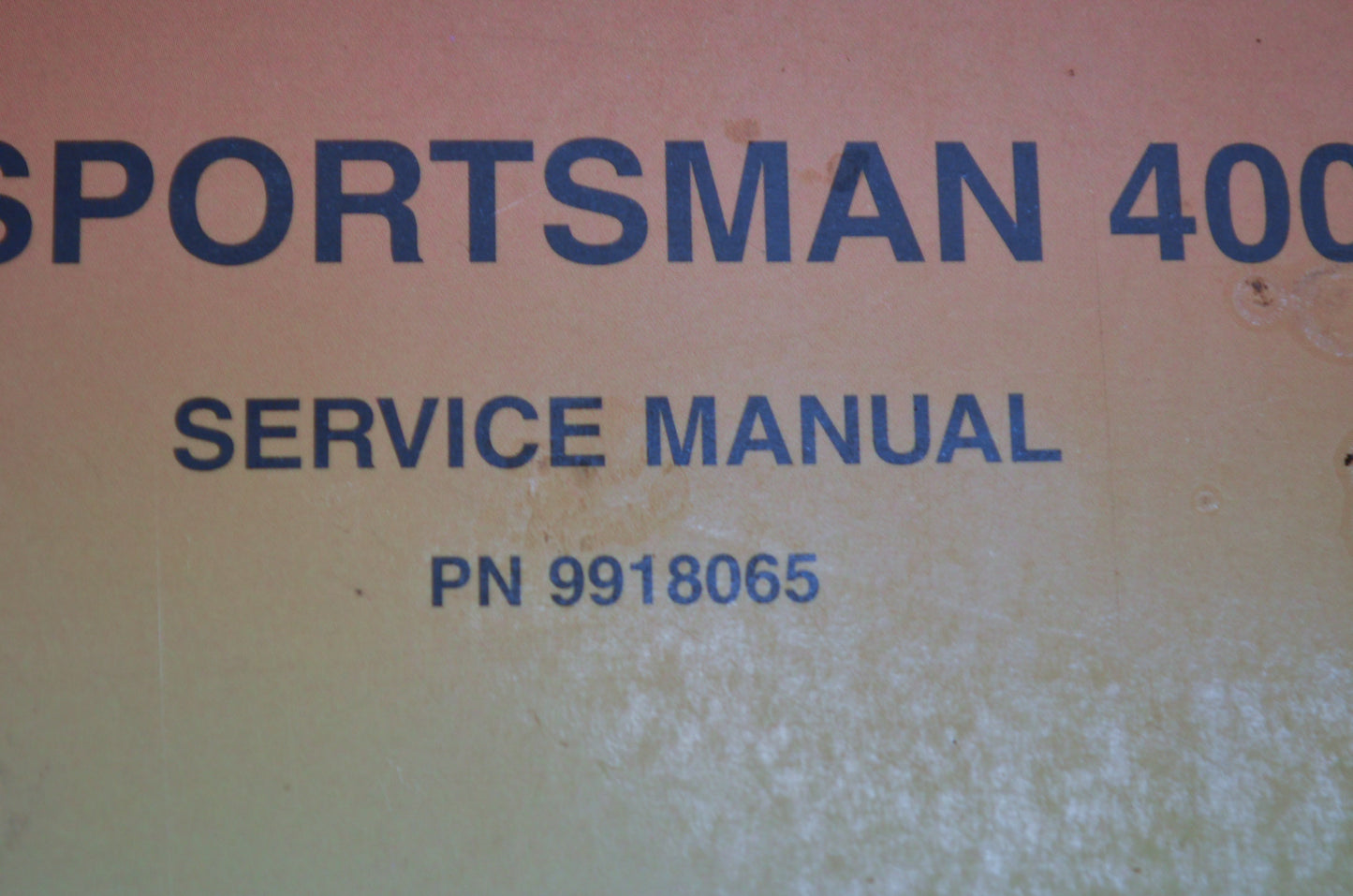OEM Polaris 9918065 Service Manual 03 Sportsman 400/500