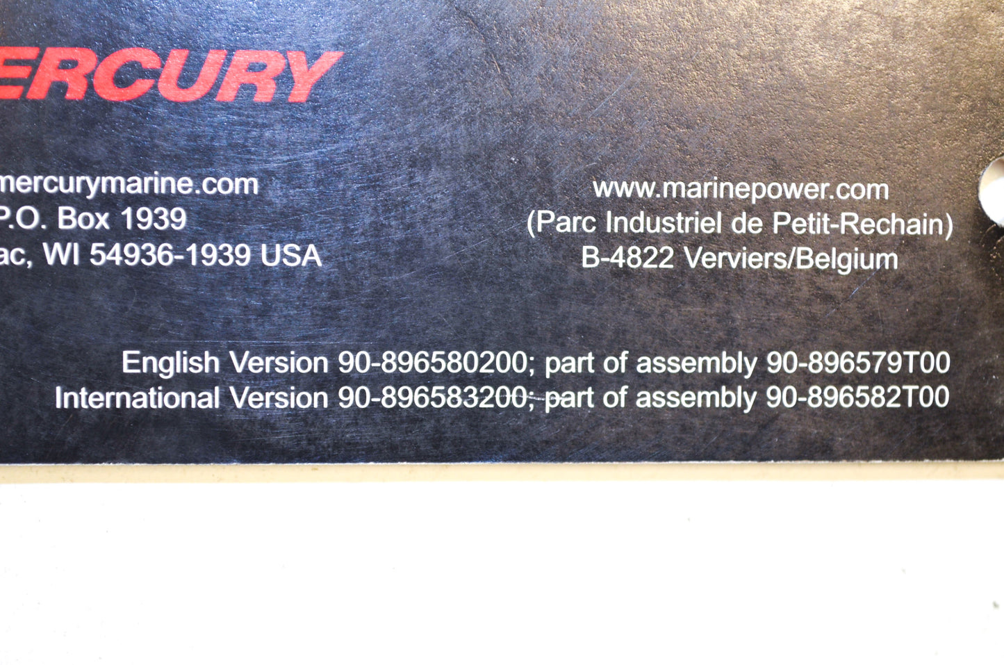 OEM Mercury 90-896580200 4-Stroke Service Manual NOS