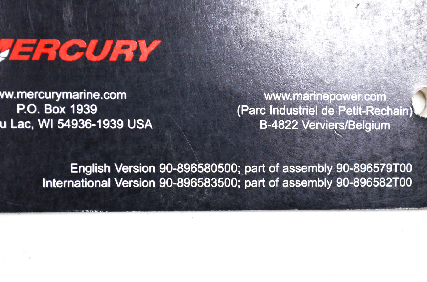 OEM Mercury 90-896580500 200/225/250/275 Verado 4-Stroke (5 - Mid-Section) NOS