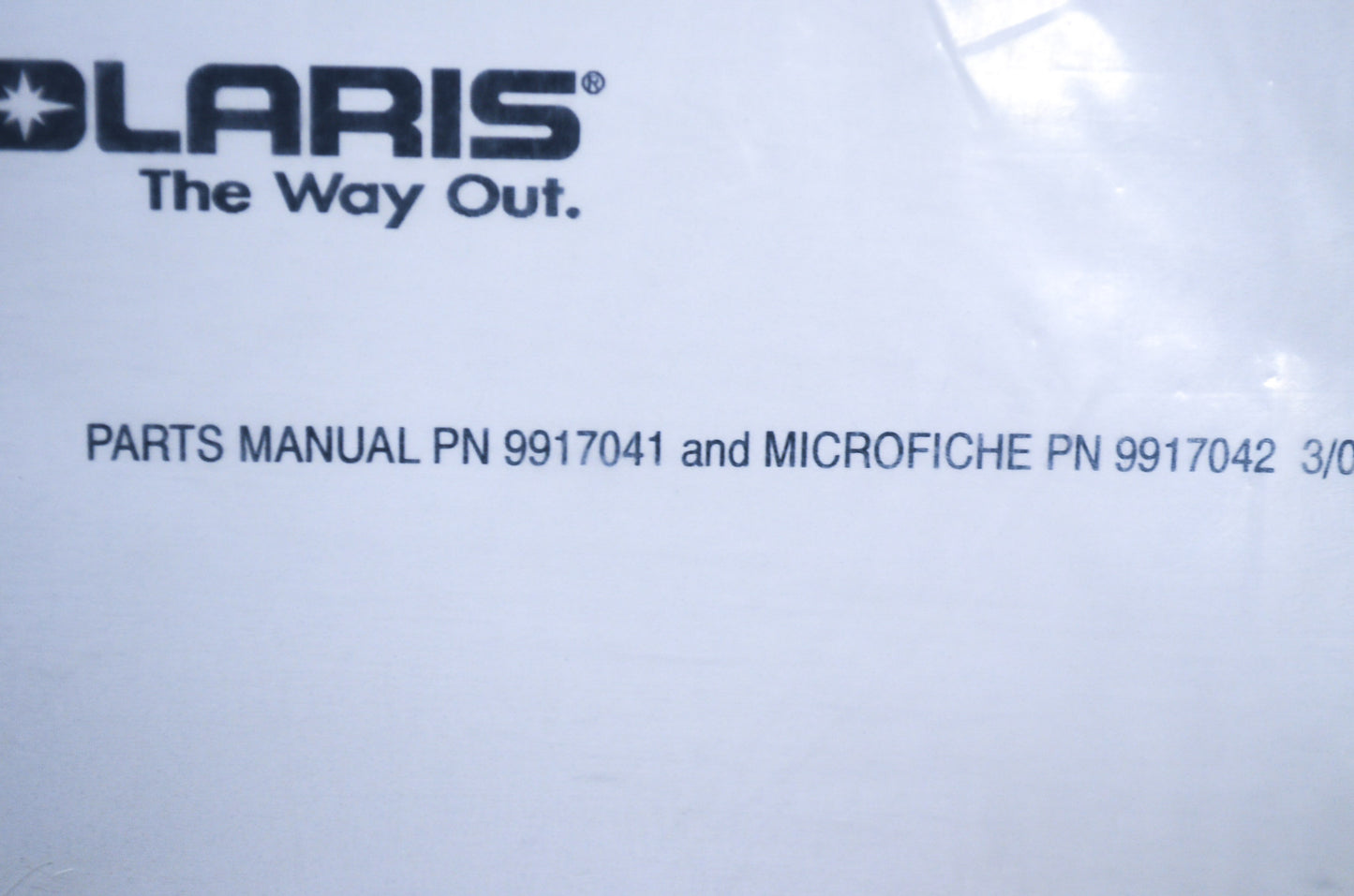 OEM Polaris 9917041 Parts Book 02 500 CLASSIC NOS