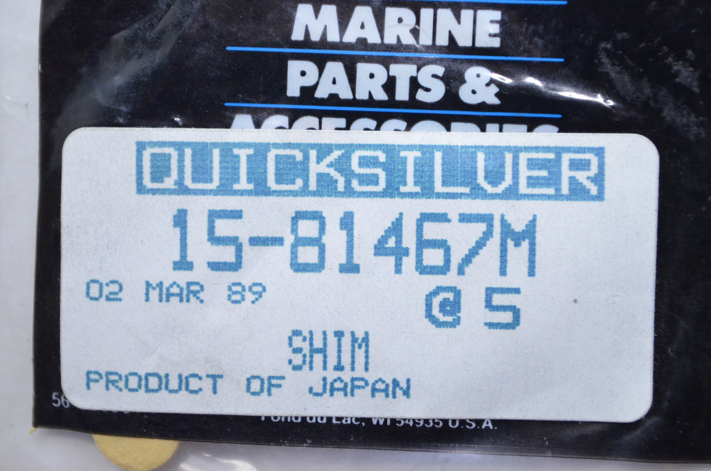 OEM Mercury 15-81467M Shim NOS