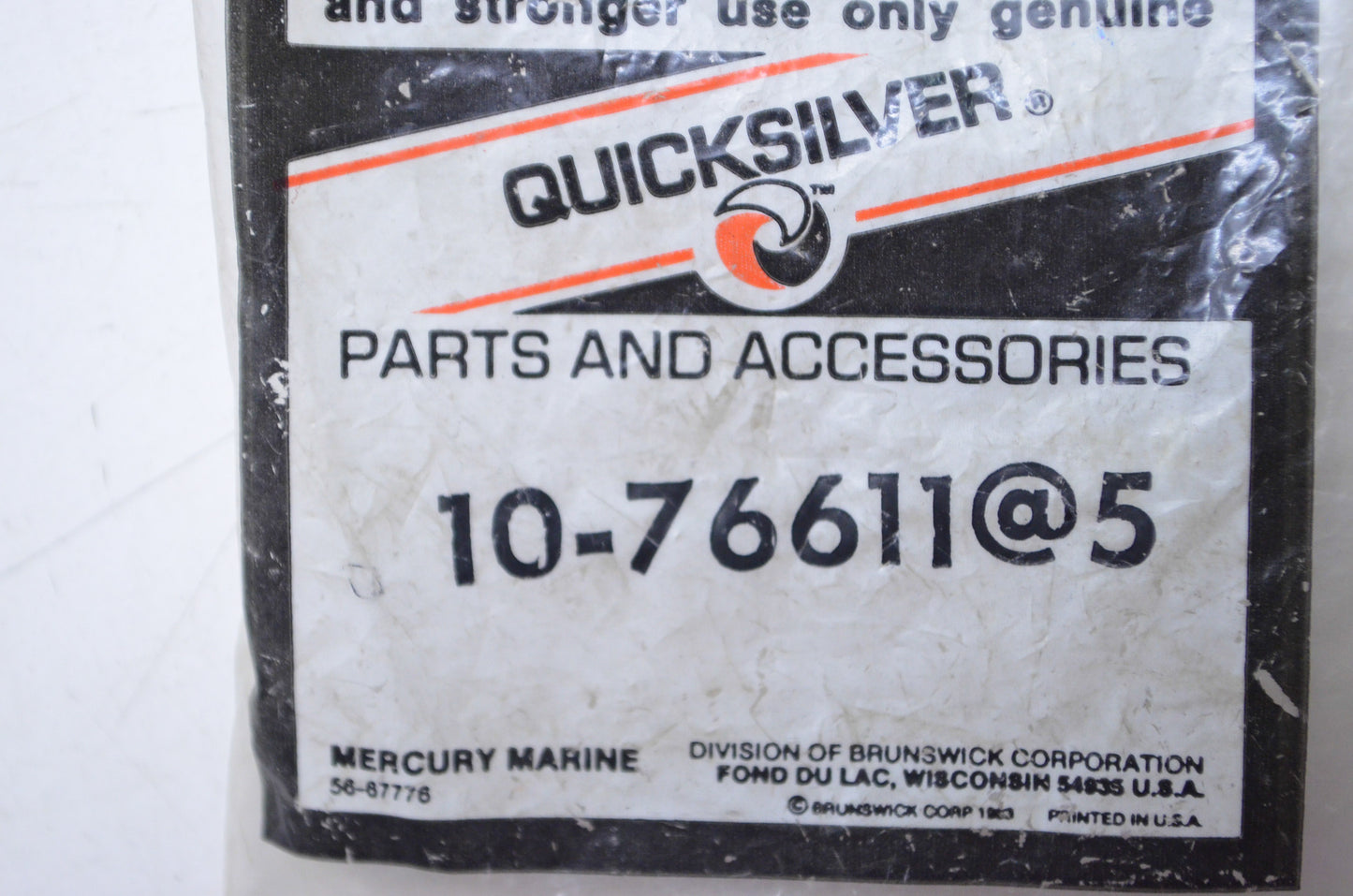 OEM Mercury 10-76611 Screw Qty 5 NOS