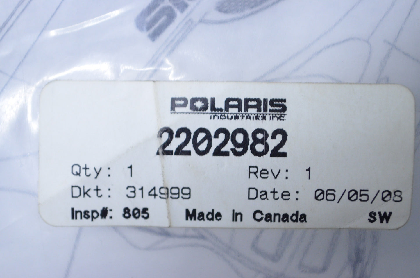 OEM Polaris 2202982 Hood Decal Kit NOS