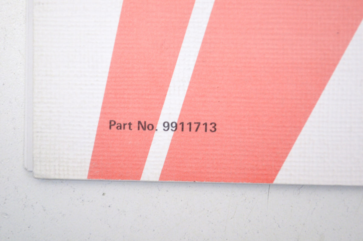 OEM Polaris 9911713 1990 Indy SuperTrak Parts Manual NOS