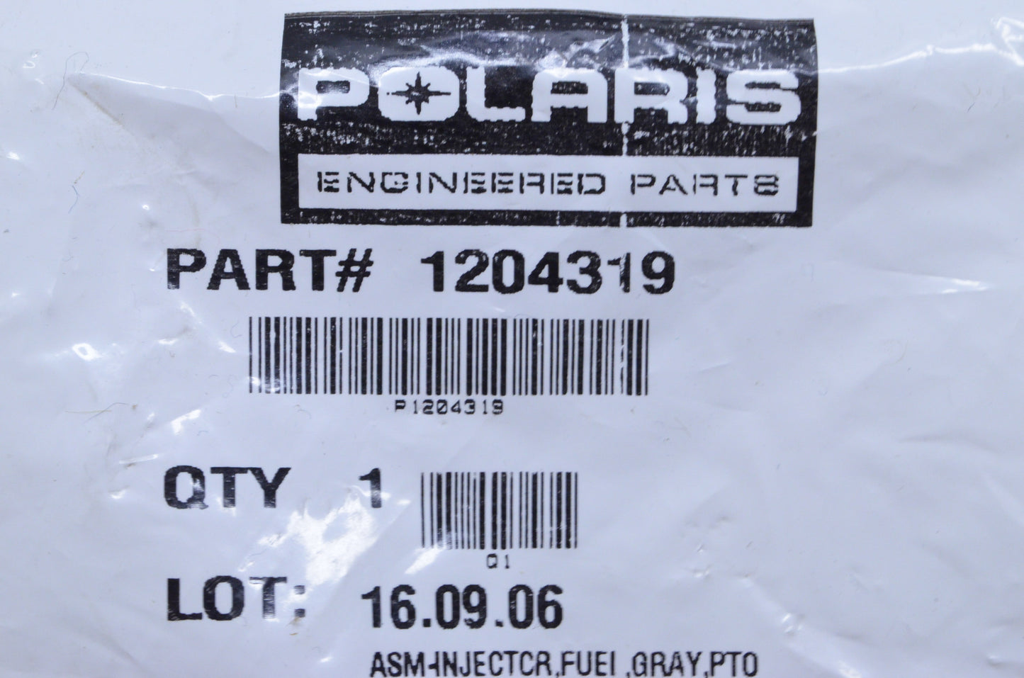 New OEM Polaris Gray Fuel Injector Assembly NOS