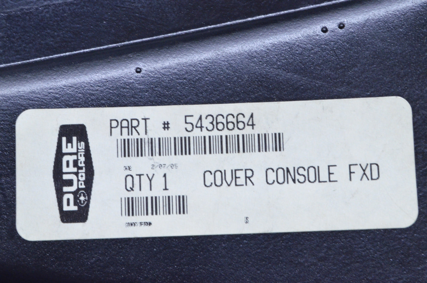 OEM Polaris 5436664 Console Cover NOS