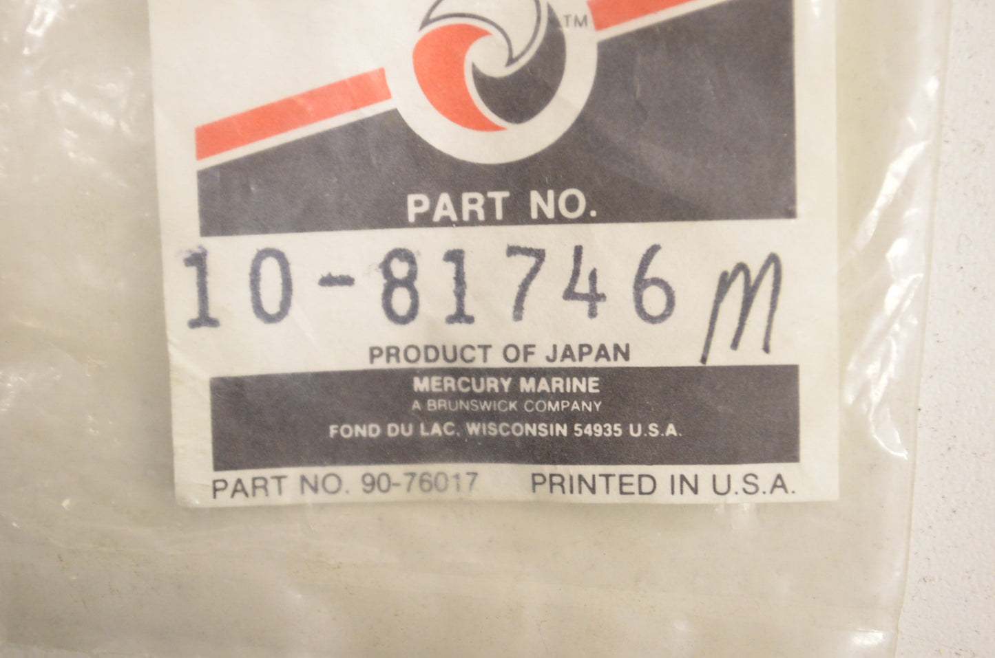 OEM Mercury 10-81746M Bolt NOS