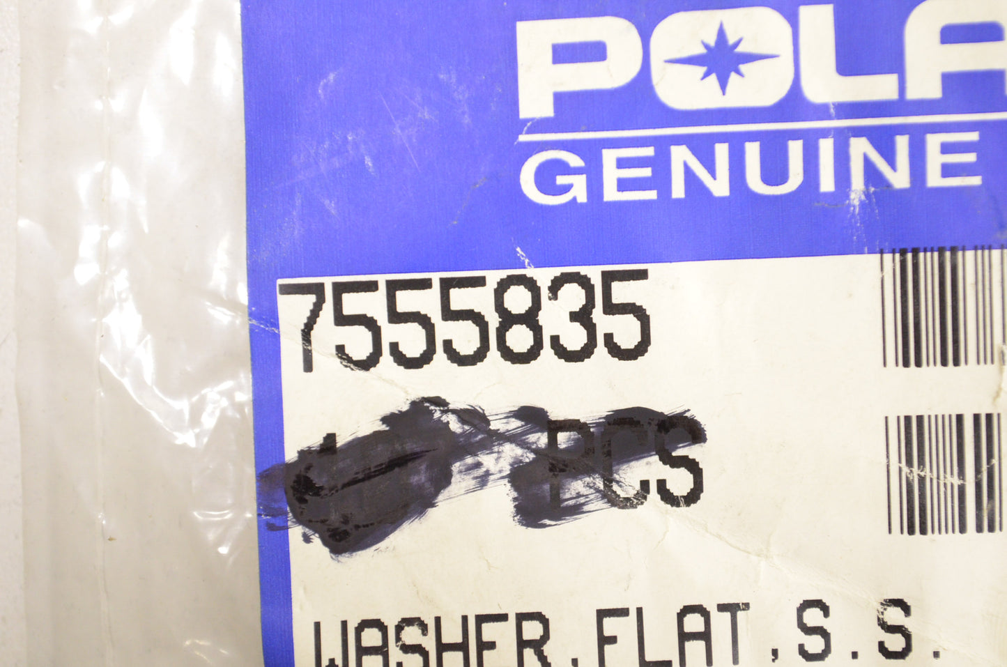 OEM Polaris 7555835 Stainless Steel Flat Washer Qty 2 NOS