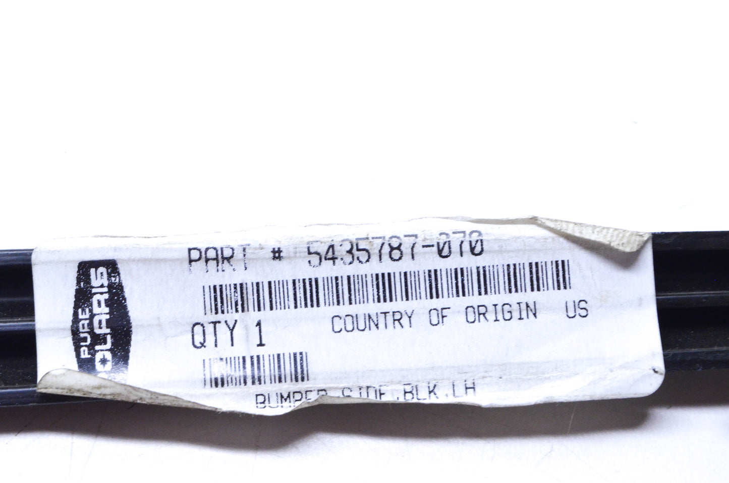 OEM Polaris 5435787-070 Left BlackSide Bumper NOS