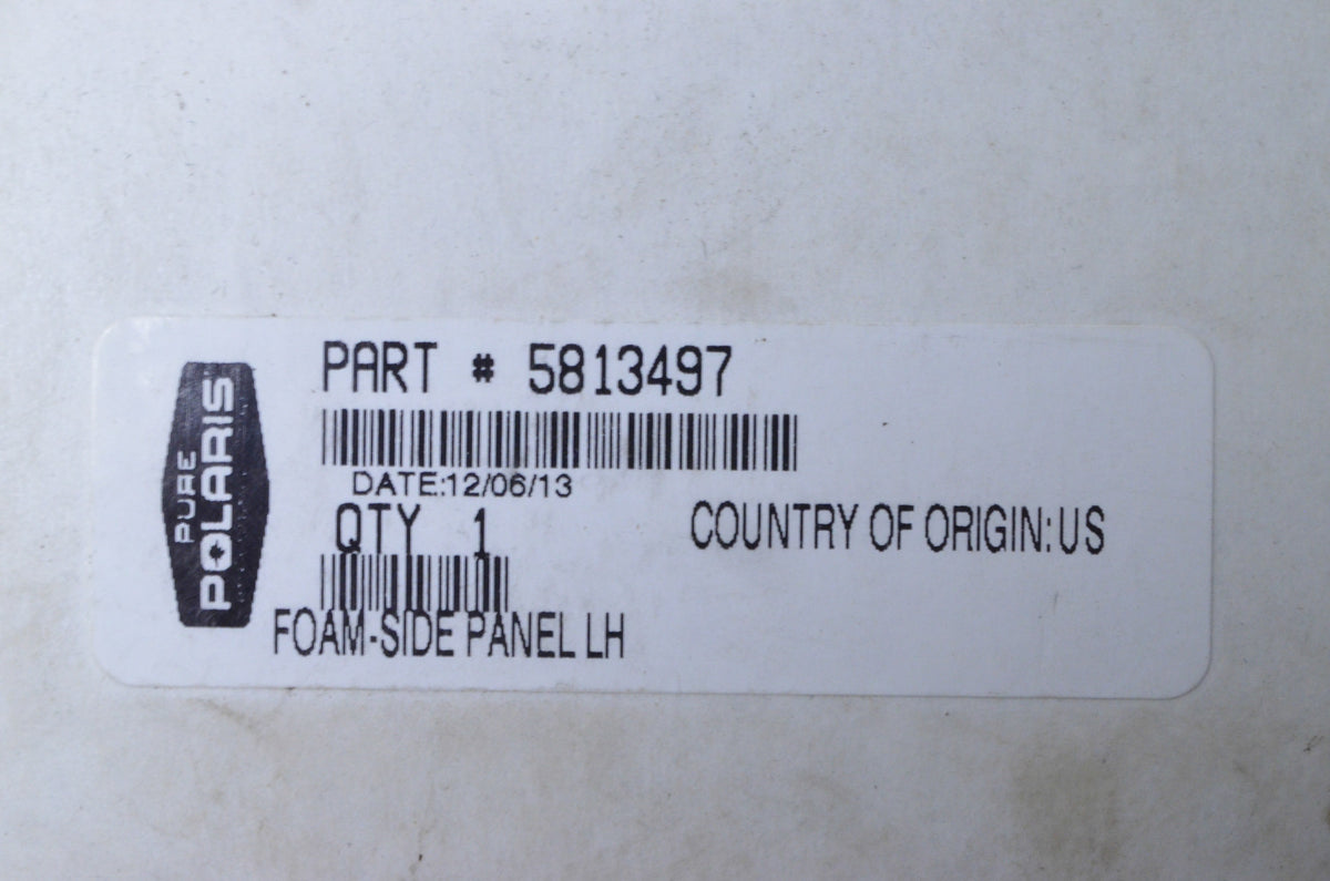 OEM Polaris 5813497 Left Hand Side Panel Foam NOS