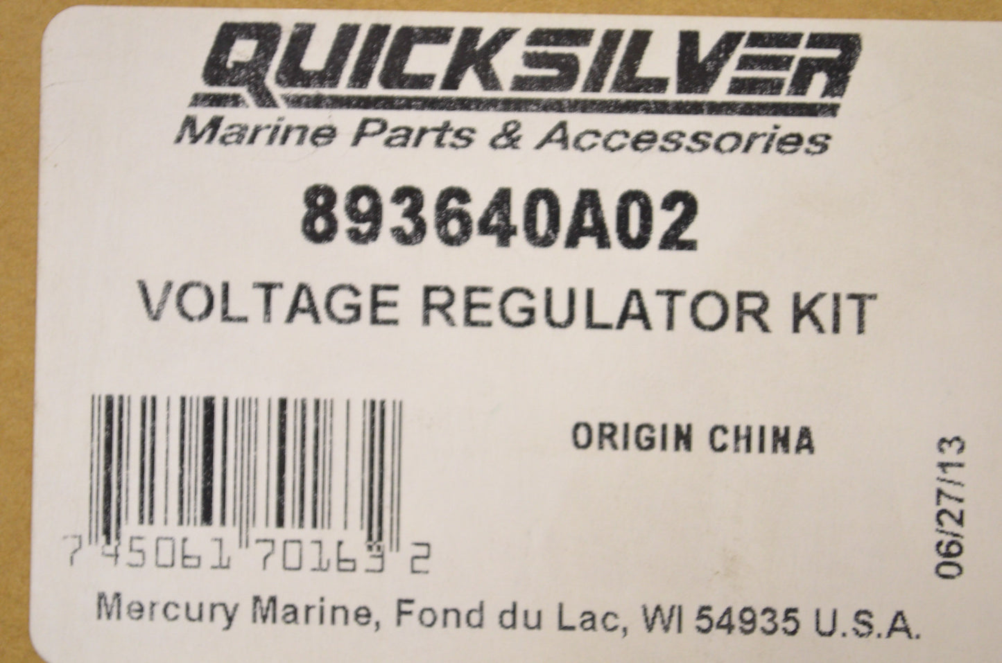 Voltage Regulator Kit NOS