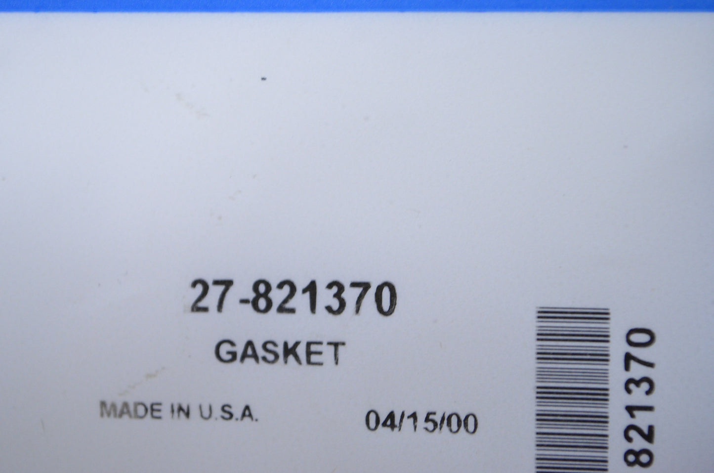 OEM Mercury 27-821370 Intake Gasket NOS