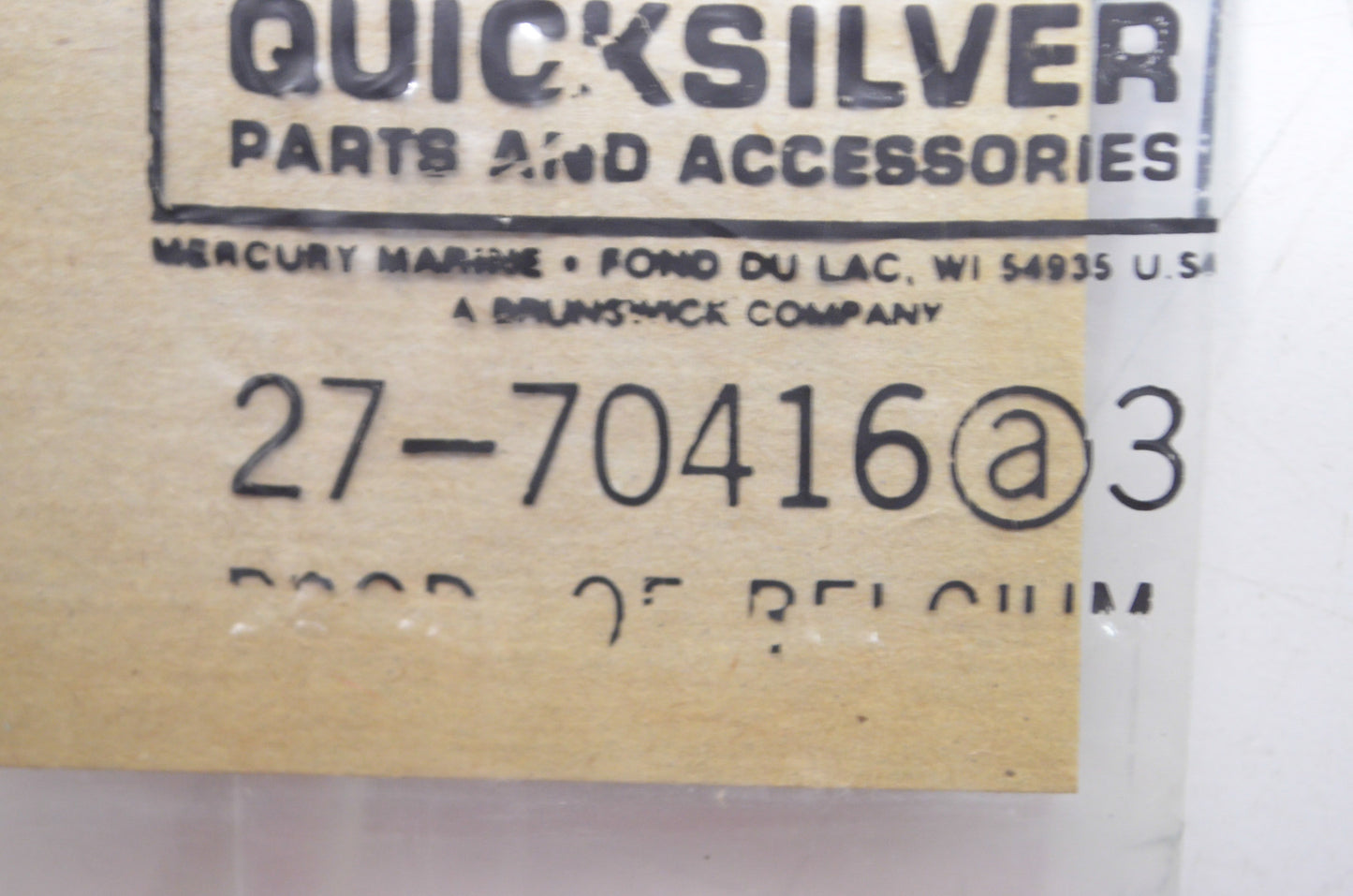 OEM Mercury 27-70416 Reed Block to Adaptor Gasket NOS
