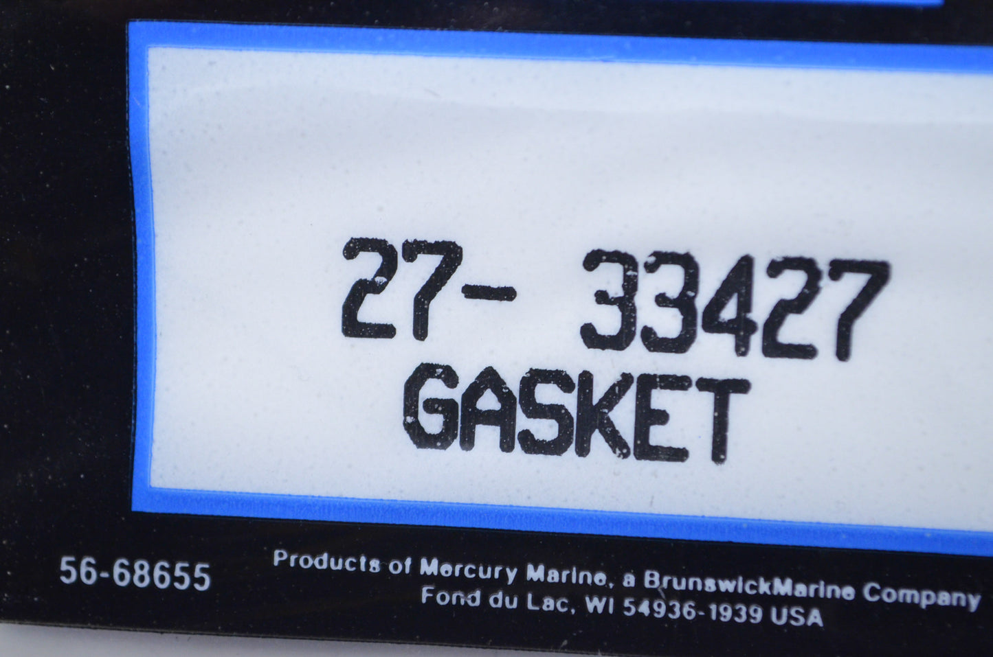 OEM Mercury 27-33427 Gasket NOS