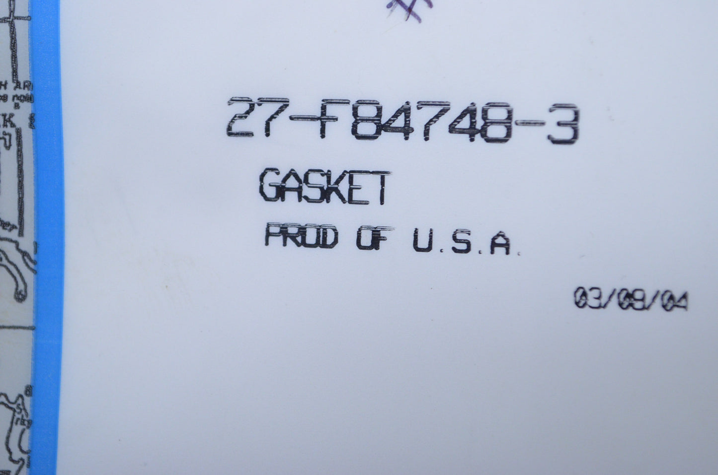 OEM Mercury 27-F84748-3 Drain Plate Gasket Qty 2 NOS