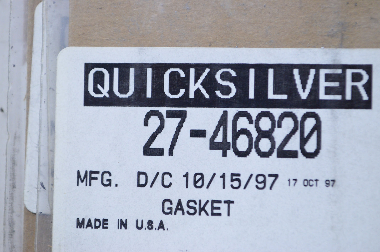 New OEM Mercury Exhaust Gasket NOS