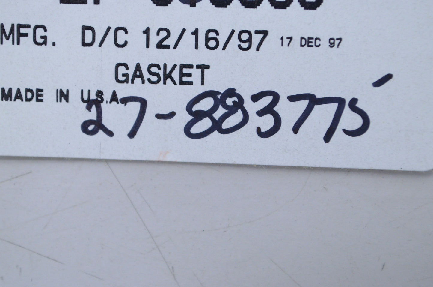 OEM Mercury 27-883775 Reed Block Gasket NOS