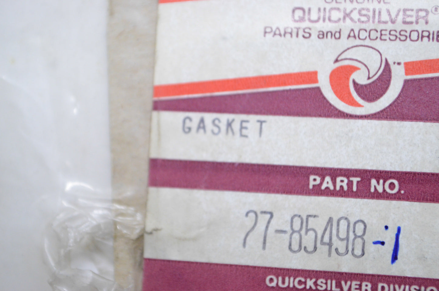 OEM Mercury 27-85498 1 Exhaust Cover Gasket NOS