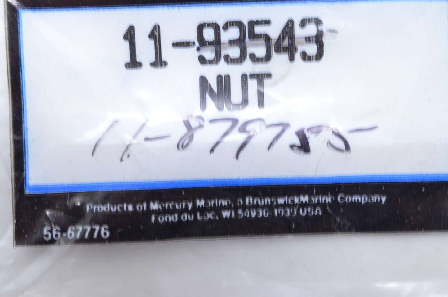 OEM Mercury 11-879755 Nut NOS