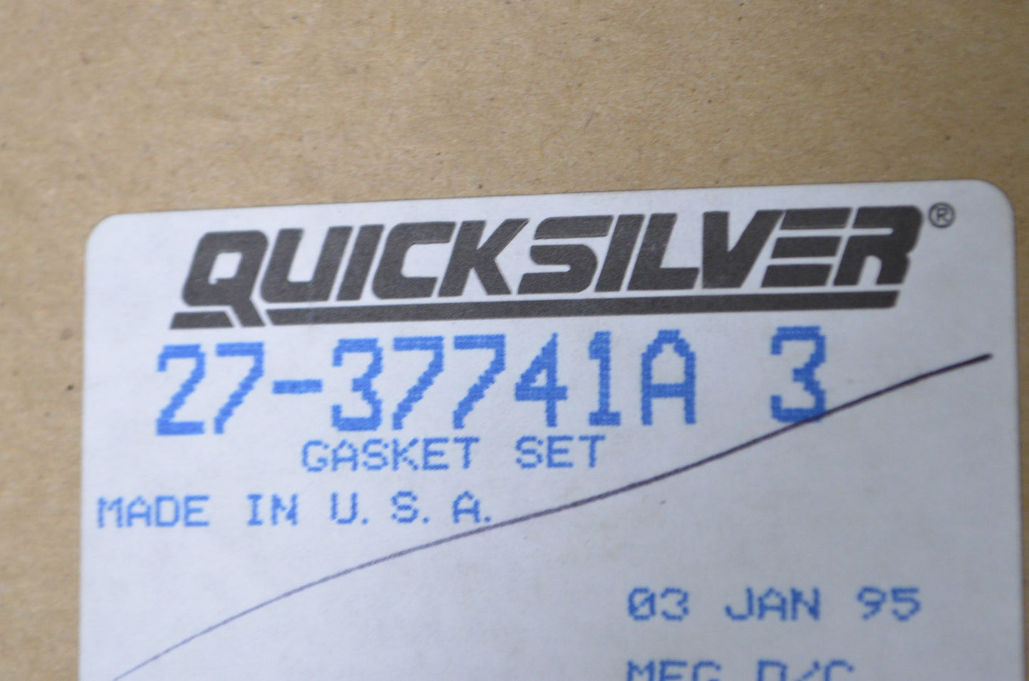 New OEM Mercury Gasket Kit (Incomplete) NOS