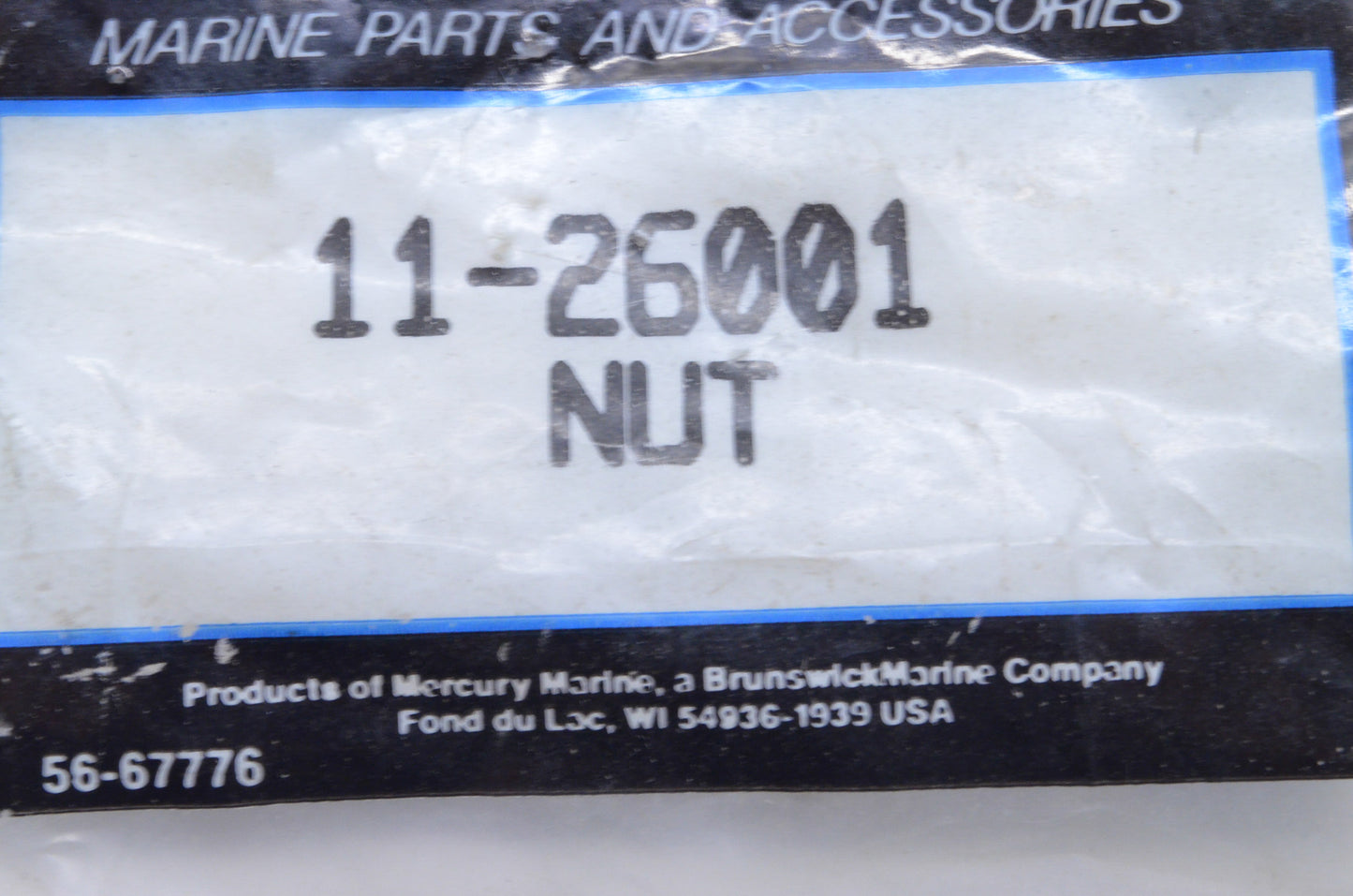 OEM Mercury 11-26001 Fly Nut NOS