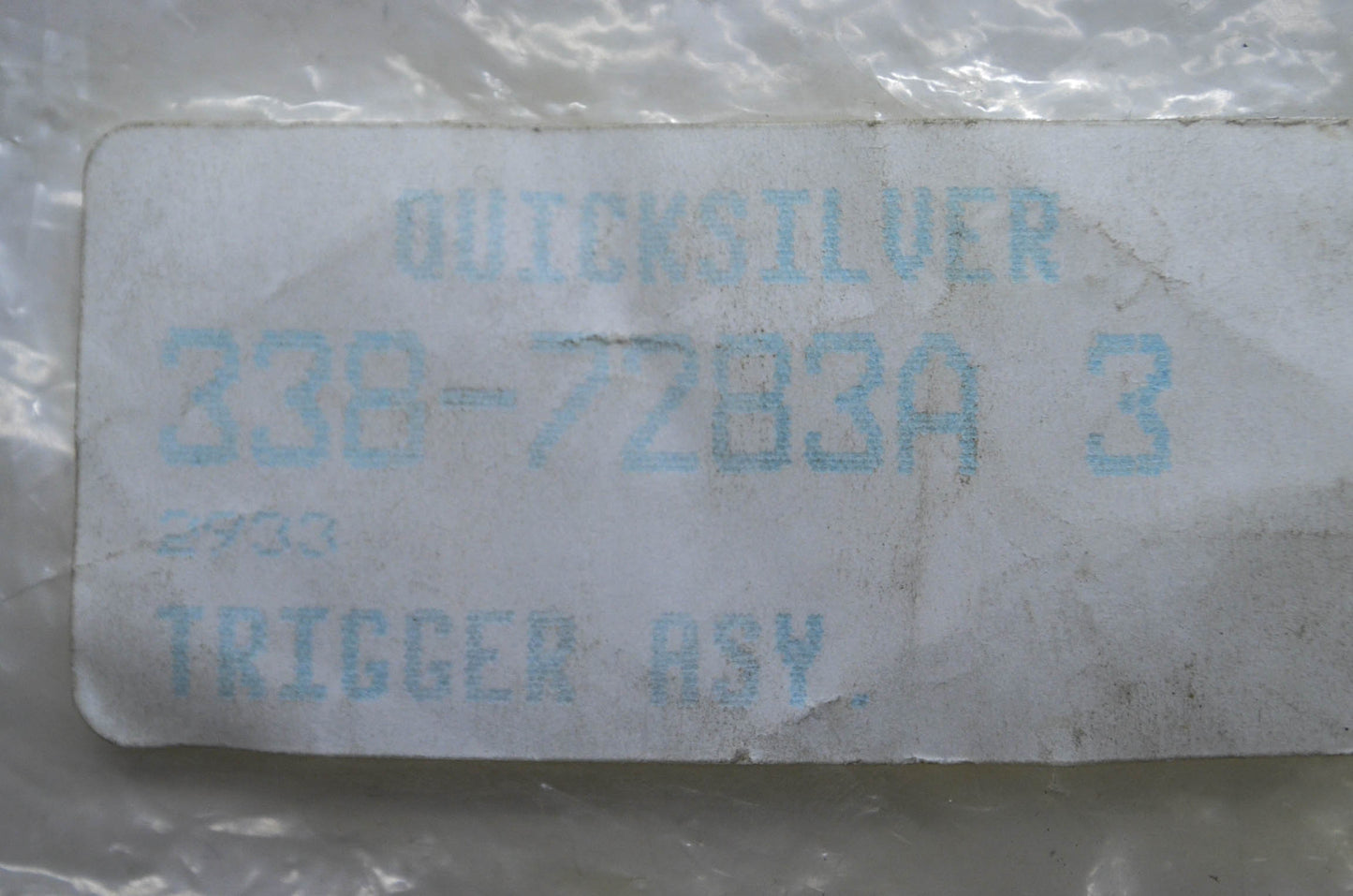 OEM Mercury 338-7283A 3 Trigger Assembly NOS
