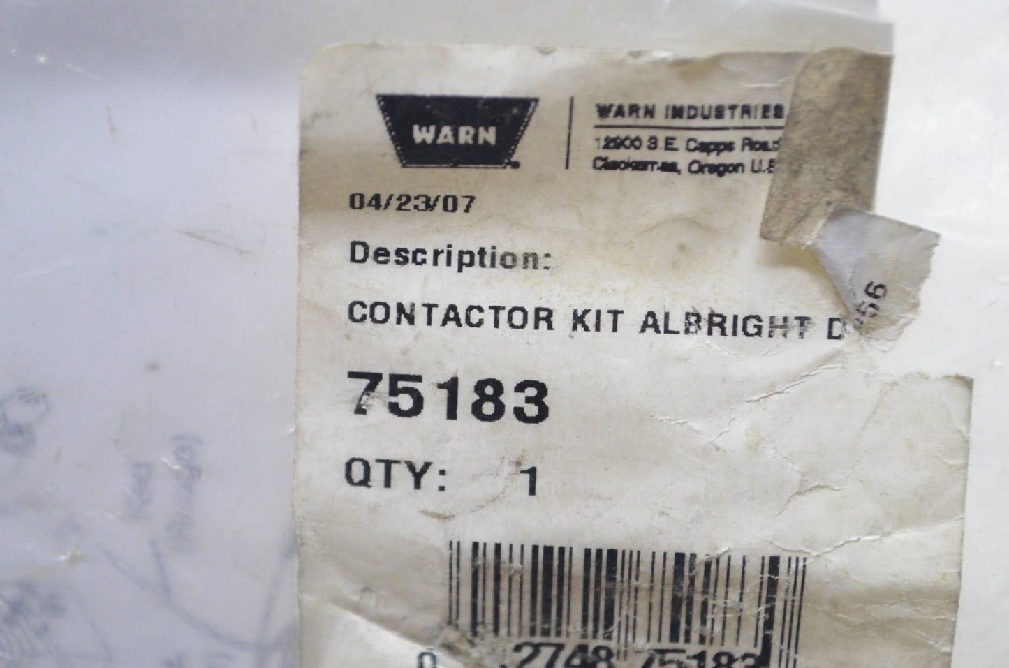 Warn 75183 Winch Solenoid Contactor Kit