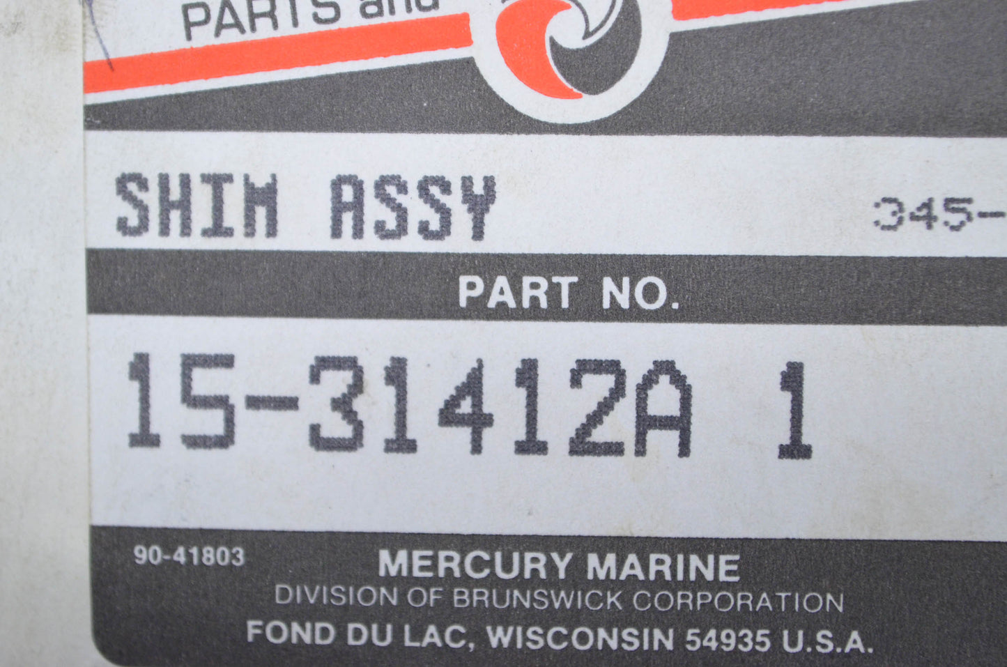 OEM Mercury 15-31412A 1 Shim Assembly NOS