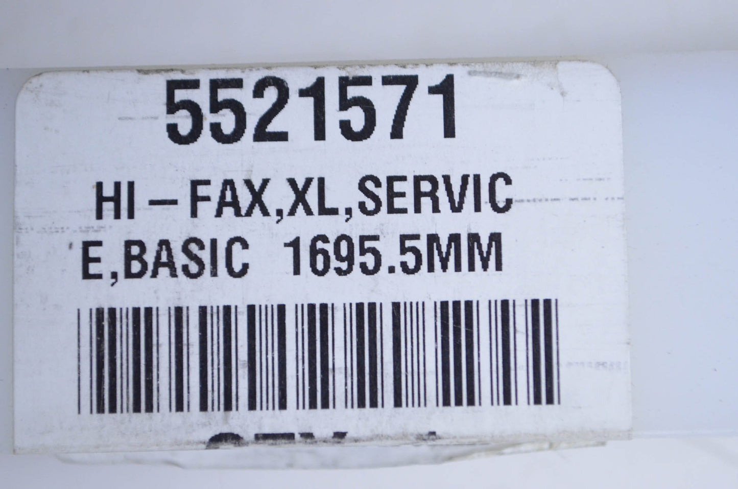 OEM Polaris 5521571 White HI-Fax XL Basic Service Slider NOS