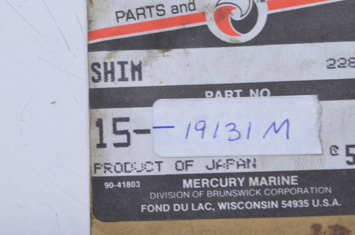 OEM Mercury 15-19131M Shim Qty 4 NOS