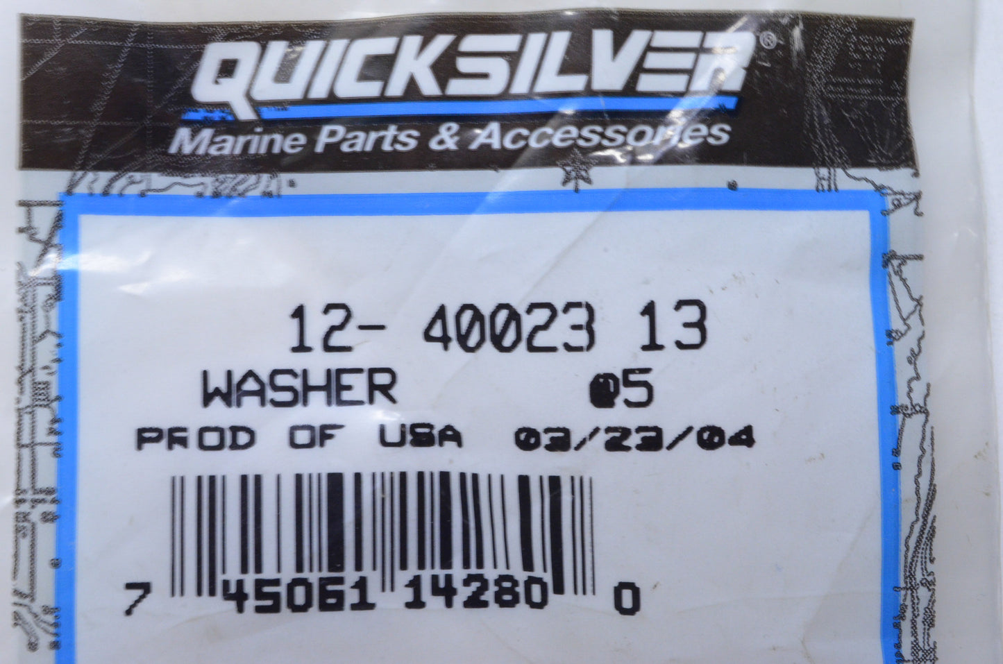 OEM Mercury 12-40023 13 Washer Qty 4 NOS