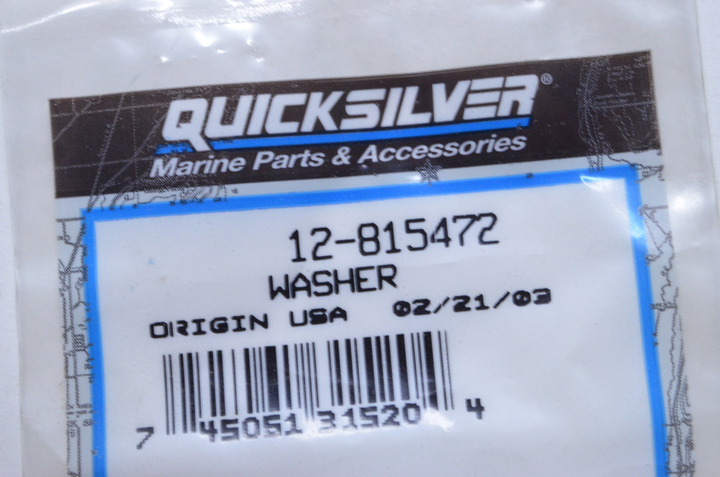 New OEM Mercury Washer NOS