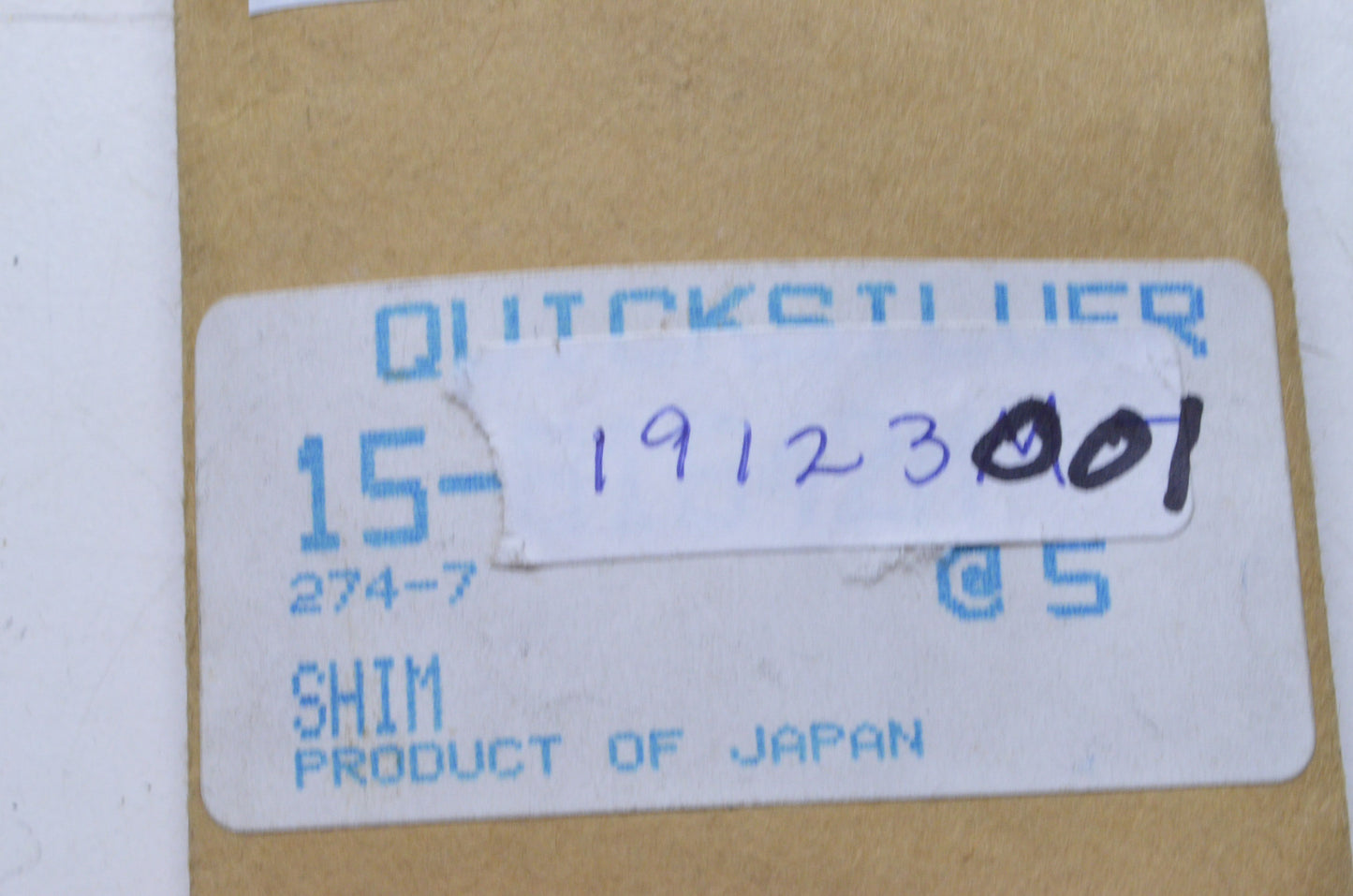 OEM Mercury 15-19123001 Shim NOS