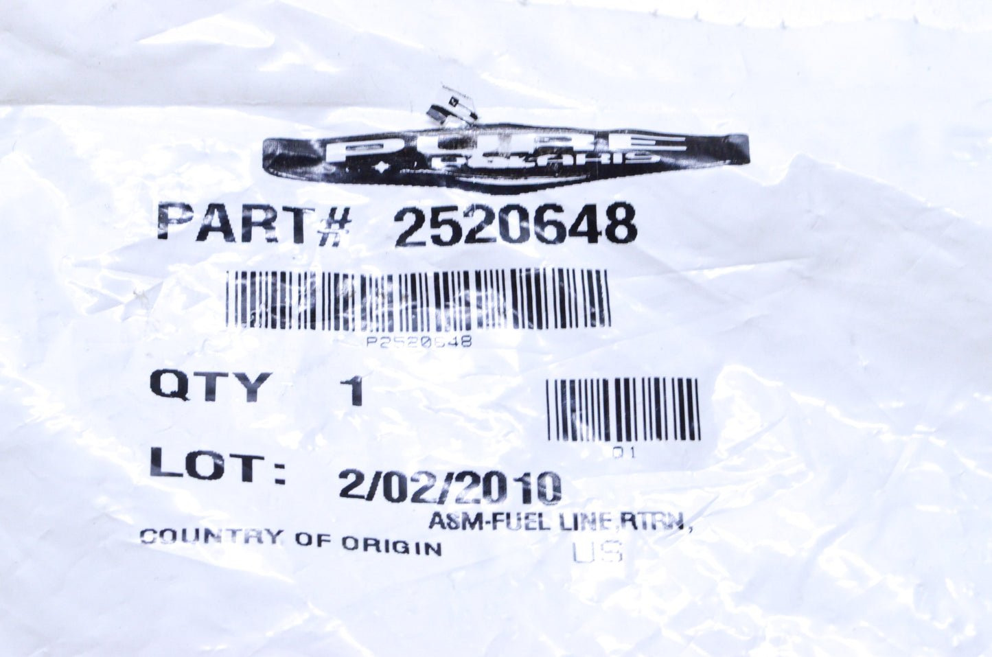 OEM Polaris 2520648 Retainer Fuel Line Assembly NOS