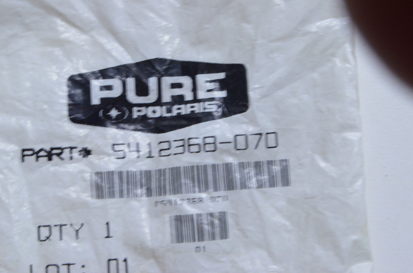 OEM Polaris 5412368-070 Black Side Panel Bumper NOS