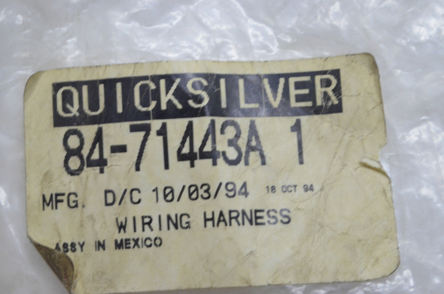 New OEM Mercury Wiring Harness NOS