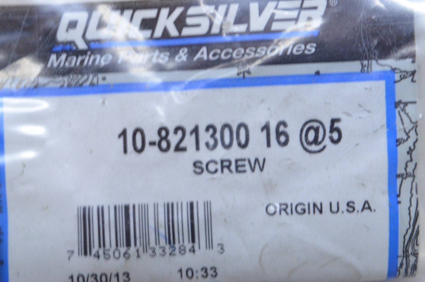 OEM Mercury 10-821300 16 Screws Qty 2 NOS