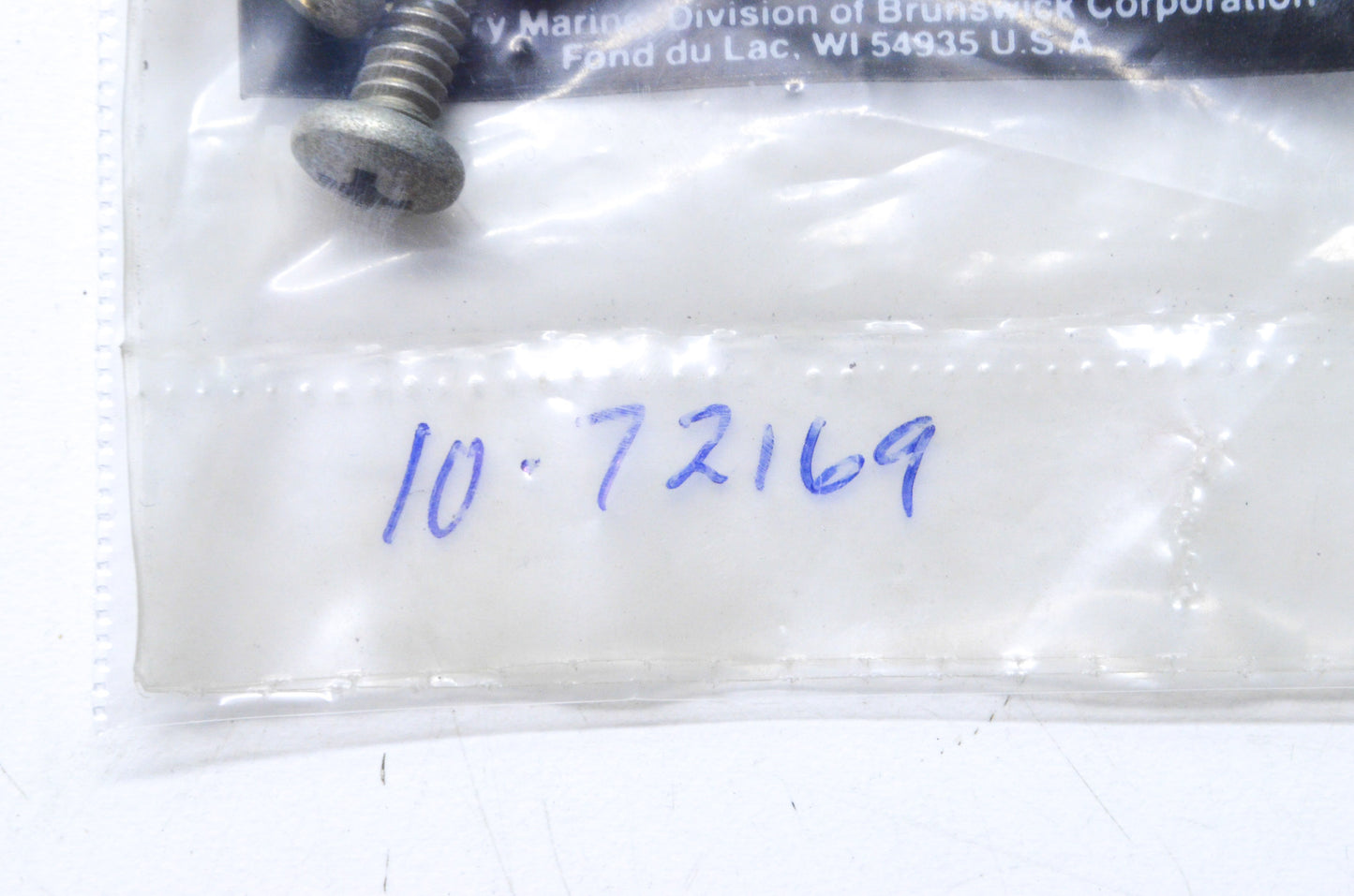 OEM Mercury 10-72169 Screw Qty 2 NOS