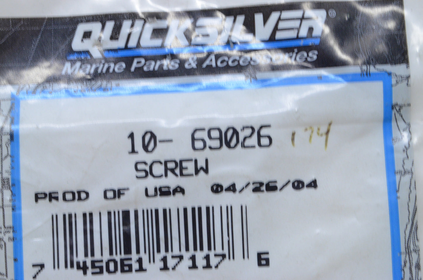 New OEM Mercury Screw QTY 2 NOS