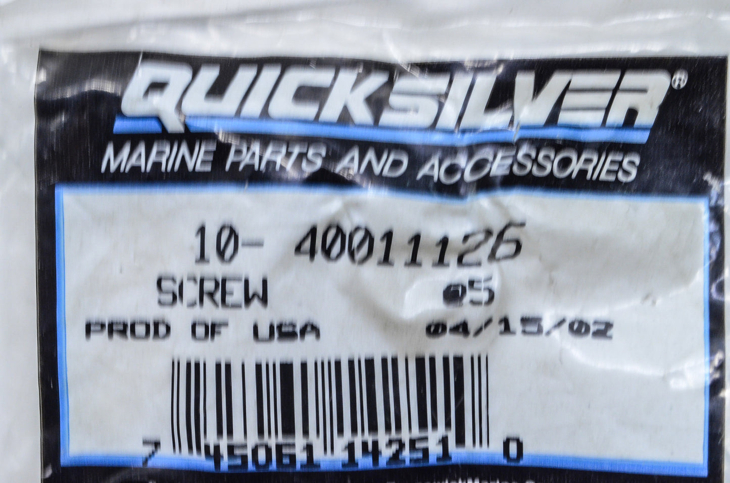 OEM Mercury 10-40011126 Screw Qty 3 NOS
