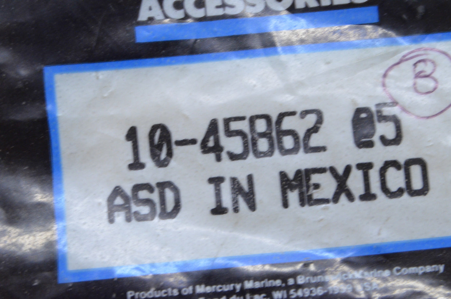 OEM Mercury 10-45862 Screw Qty 4 NOS