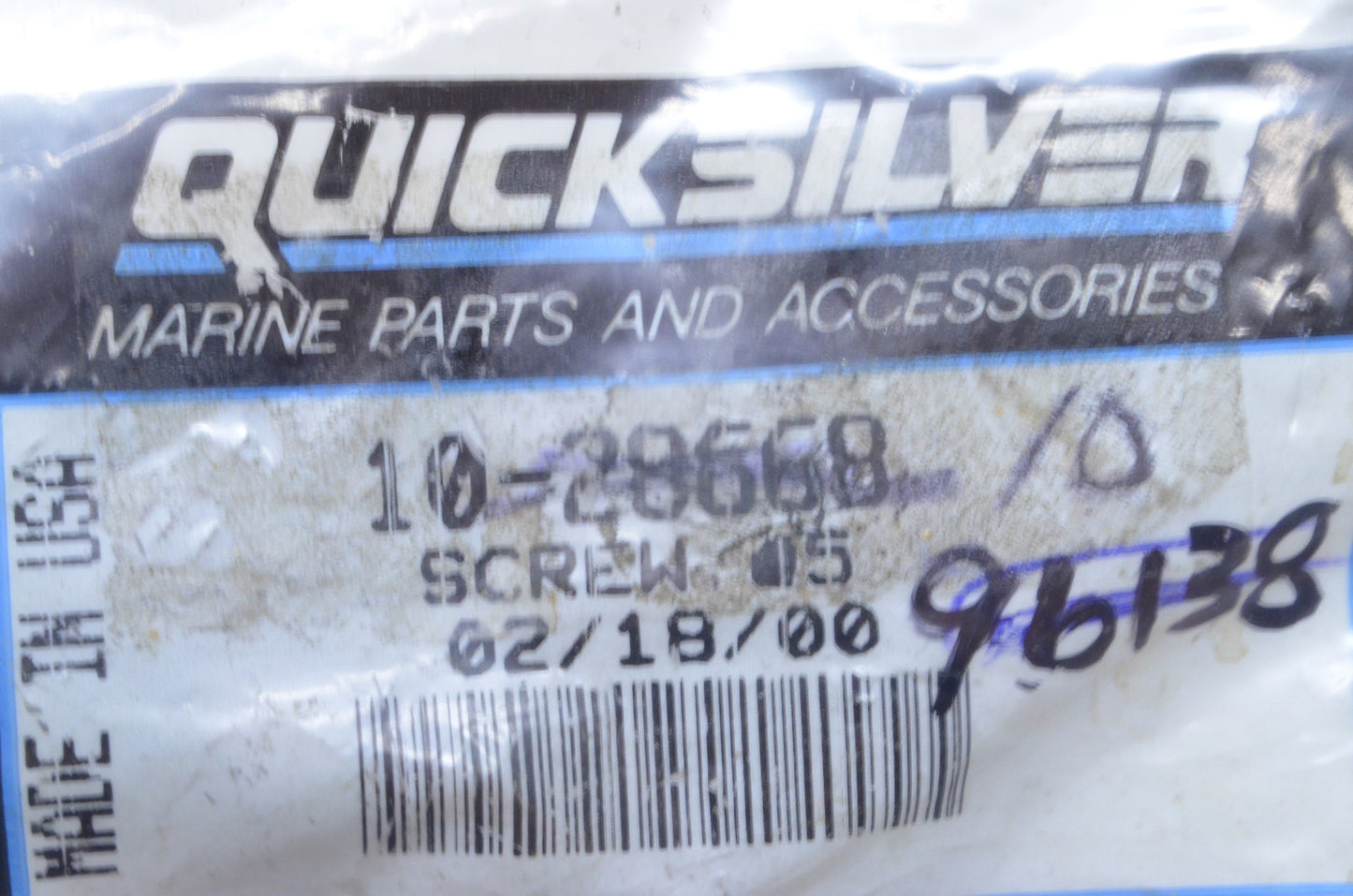 OEM Mercury 10-28668 Screw Qty 2 NOS