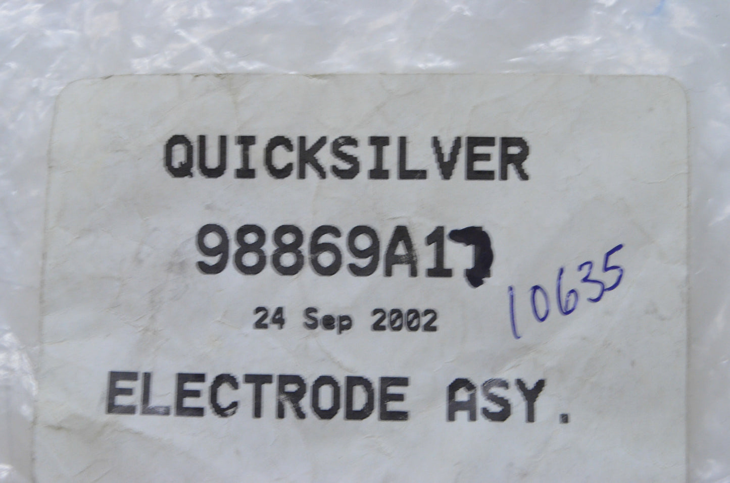 New OEM Mercury Electrode Assembly NOS