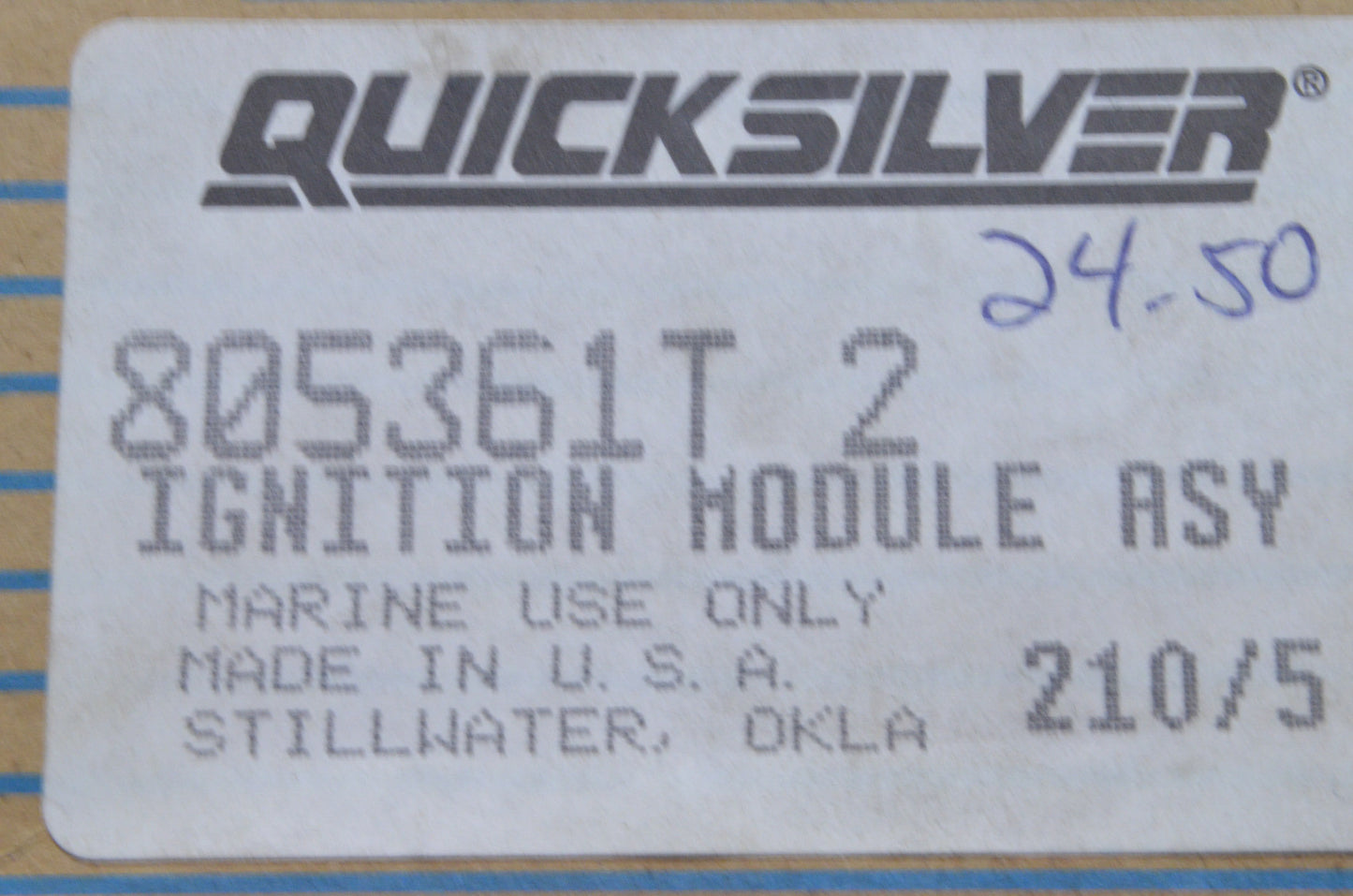 New OEM Mercury Ignition Module Assembly NOS