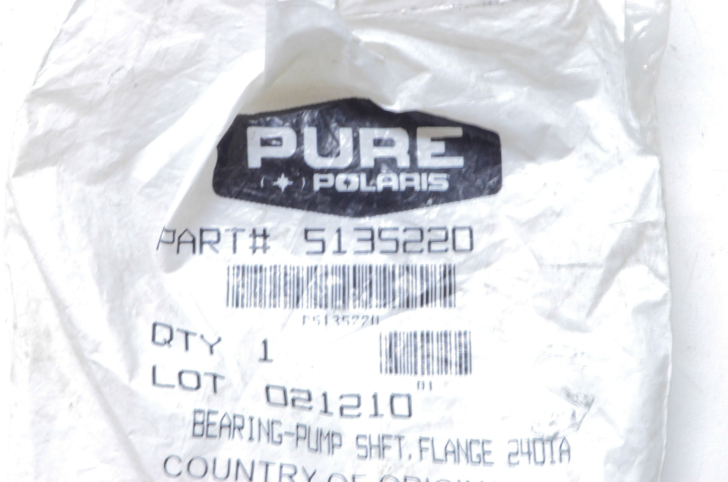 OEM Polaris 5135220 Flange Pump Shaft Bearing 24DIA NOS